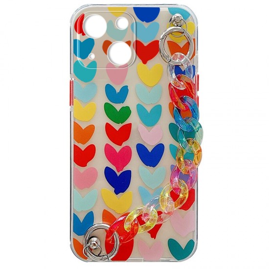 Husa spate pentru iPhone 13 - Chain Case