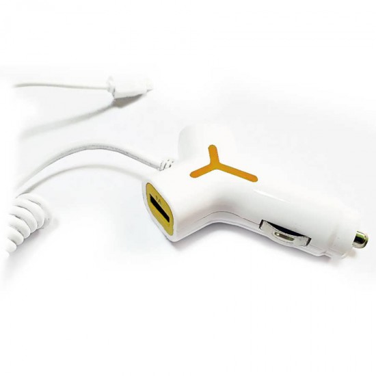 Incarcator auto KW-39 3.1A - 2 x USB + cablu Type-C