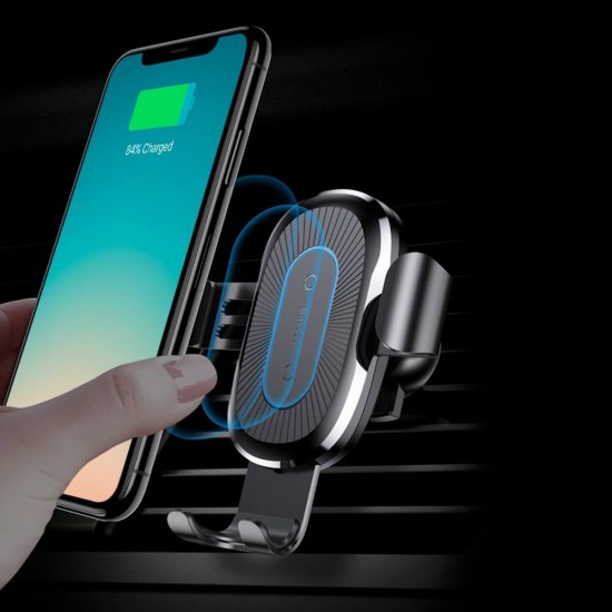 Suport universal auto grila ventilatie pentru telefon - Baseus Gravity Wireless