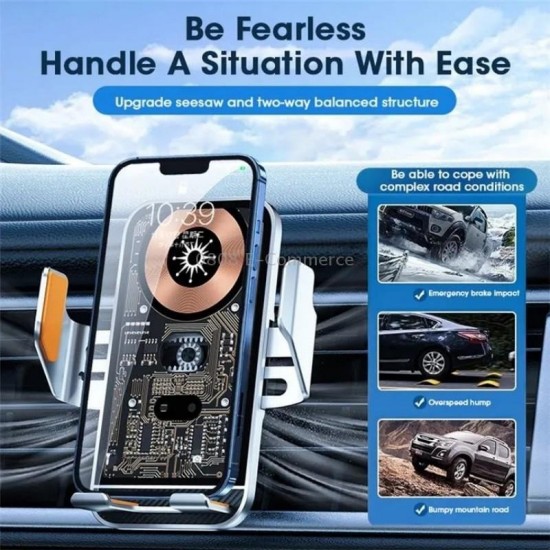 Suport universal cu incarcare Wireless Grila auto- C10 GOLD