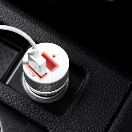 Incarcator auto universal CE05 - 3.1A 2xUSB