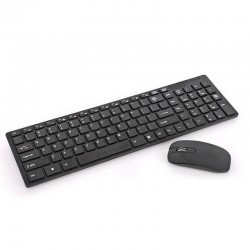 KIT Wireless slim Tastatura si Mouse - Negru
