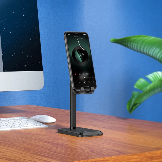 Suport de birou Hoco PH27 cu brat extensibil pentru telefon - Negru