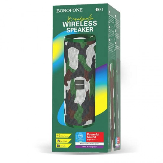 Boxa portabila BOROFONE BR1 cu conectare prin Bluetooth - Camuflaj