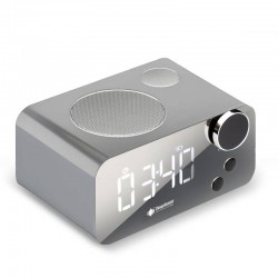 Boxa portabila DeepBass D-F2 Smart cu conectare prin Bluetooth - Argintiu