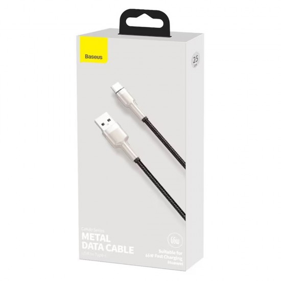 Cablu Baseus Cafule USB to Type C 66W 1 metru - Negru