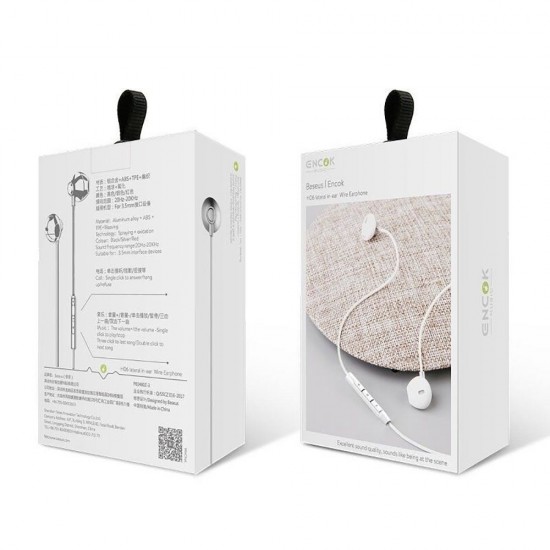 Casti In ear Baseus Encok H06 - Argintiu