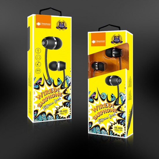 Casti In-Ear Deepbass DS-400 Handsfree - Negru