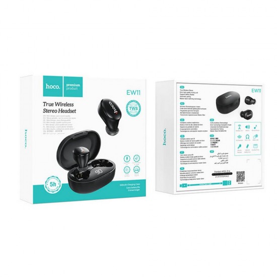 Casti Wireless TWS Hoco EW11 - Negru