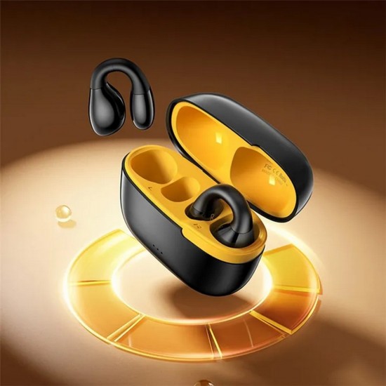 Casti Wireless Remax Clip-On W11 - Negru/Portocaliu