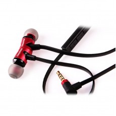 Casti In-Ear magnetice Deepbass D-25 Handsfree - Rosu