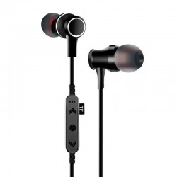Casti metalice Deepbass D-22 In-Ear Wireless Bluetooth - Negru