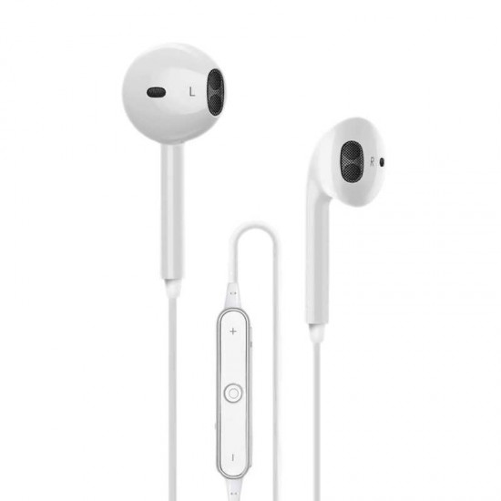 Casti In-Ear Wireless Handsfree pentru sport cu conectare prin Bluetooth - Alb