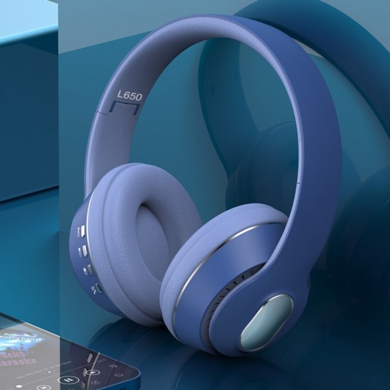 Casti On-Ear cu Bluetooth 5.1 - Linx L650 - Albastru