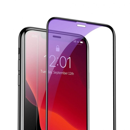 Folie sticla pentru iPhone XR Baseus Anti Blue-Ray