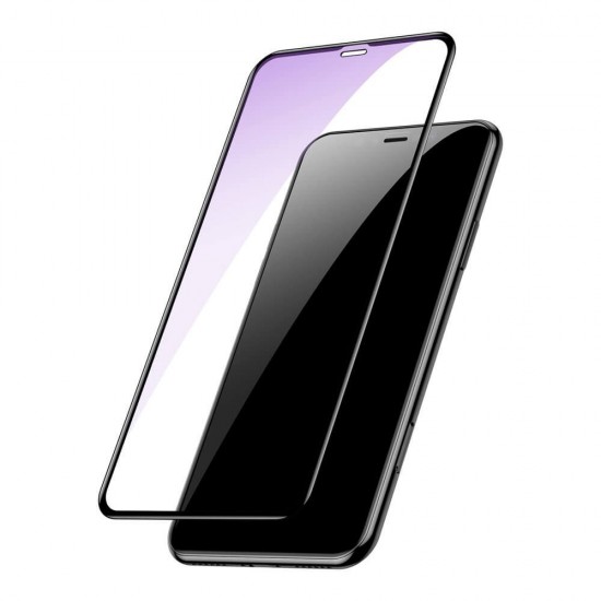 Folie sticla pentru iPhone XR Baseus Anti Blue-Ray