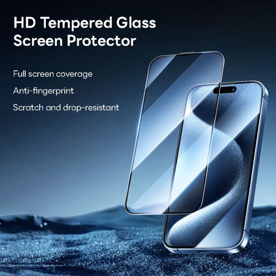 Folie sticla pentru iPhone 15 Pro Max Remax Full Screen