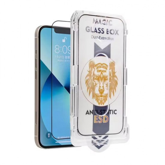 Folie sticla plus aplicator pentru iPhone 13 Full Screen 