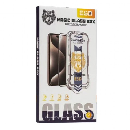 Folie sticla plus aplicator pentru iPhone 13 Full Screen 