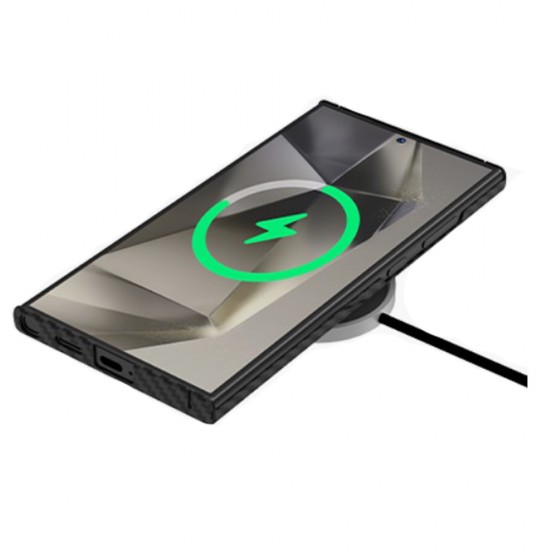 Husa spate pentru Samsung Galaxy S25 Keephone Kevilar Magsafe - Negru