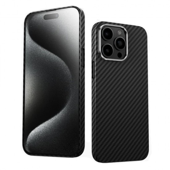 Husa spate pentru iPhone 16 Pro Keephone Kevilar Magsafe - Negru