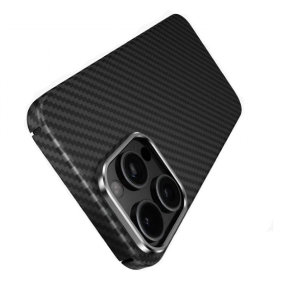 Husa spate pentru iPhone 16 Pro Keephone Kevilar Magsafe - Negru