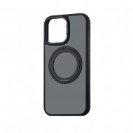 Husa spate pentru iPhone 16 Pro Remax Stand Case - Negru