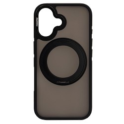 Husa spate pentru iPhone 16 Plus Remax Stand Case - Negru