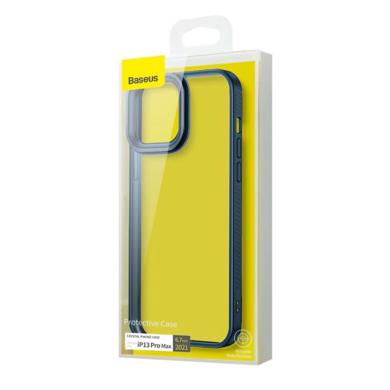 Husa spate pentru iPhone 13 Pro Max Baseus Crystal - Albastru