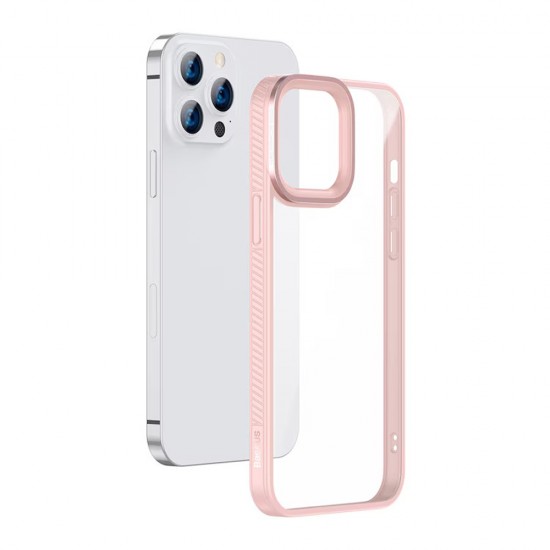 Husa spate pentru iPhone 13 Pro Baseus Crystal - Roz