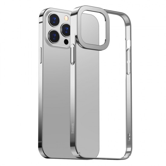Husa spate pentru iPhone 13 Pro Max Baseus Glitter - Argintiu