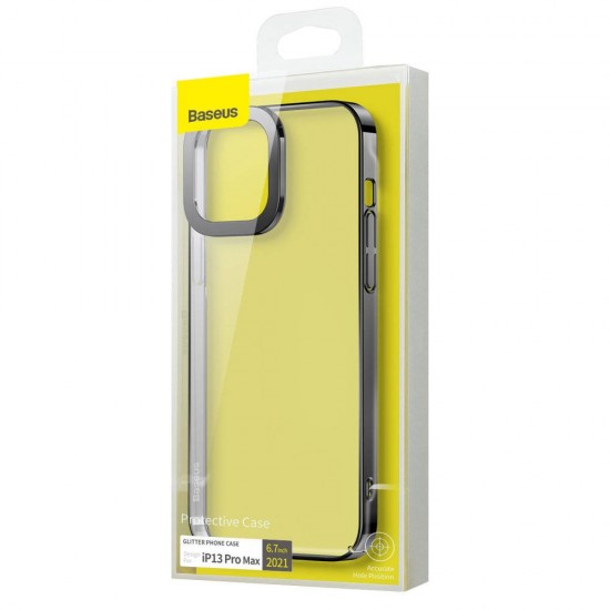 Husa spate pentru iPhone 13 Pro Baseus Glitter - Negru