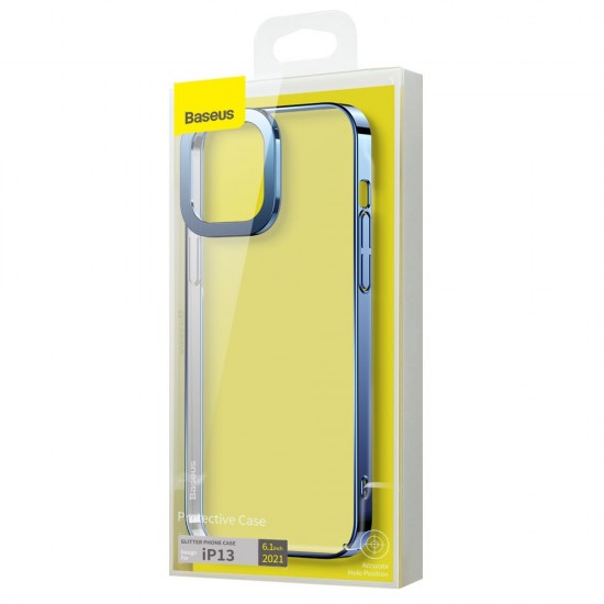 Husa spate pentru iPhone 13 Baseus Glitter - Albastru