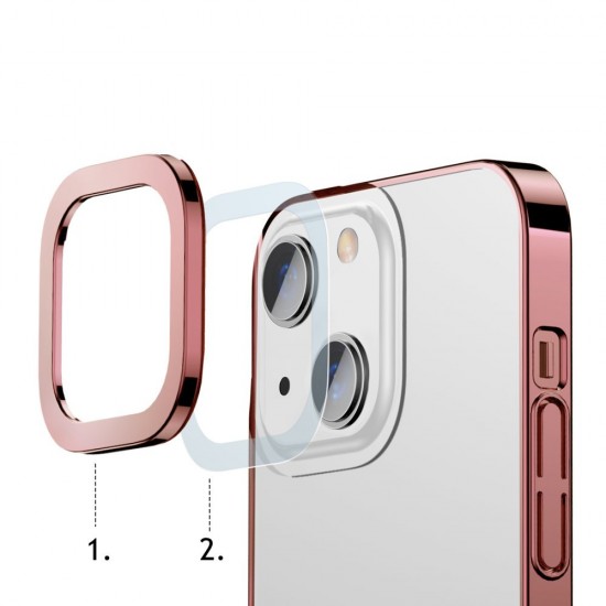 Husa spate pentru iPhone 13 Baseus Glitter - Roz