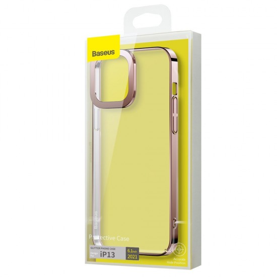 Husa spate pentru iPhone 13 Baseus Glitter - Roz