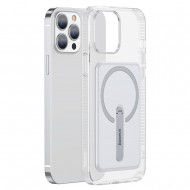 Husa spate pentru iPhone 13 Pro Baseus Magsafe cu Suport - Transparent