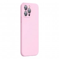 Husa spate pentru iPhone 13 Pro Baseus Liquid Silica Gel - Roz