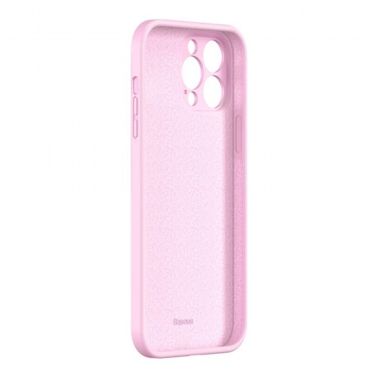Husa spate pentru iPhone 13 Pro Baseus Liquid Silica Gel - Roz