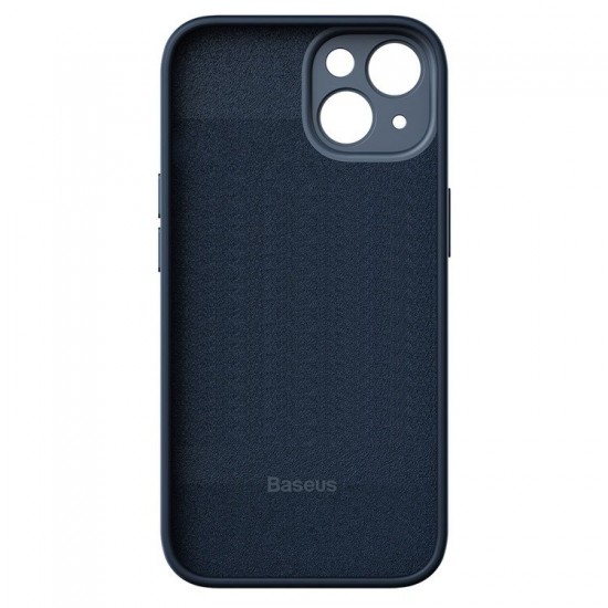 Husa Baseus Liquid Silica Gel plus Folie Protectie pentru iPhone 14 Plus - Albastru
