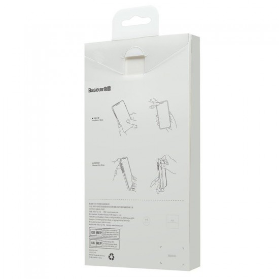 Husa Baseus Liquid Silica Gel plus Folie Protectie pentru iPhone 14 Plus - Albastru