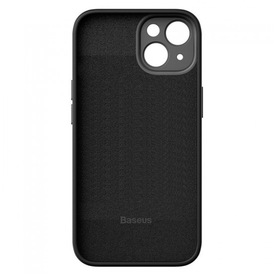 Husa Baseus Liquid Silica Gel plus Folie Protectie pentru iPhone 14 Plus - Negru