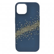 Husa spate pentru iPhone 15 Berlia Fiber Magsafe - Albastru