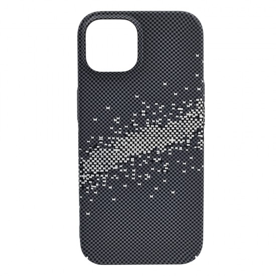Husa spate pentru iPhone 15 Berlia Fiber Magsafe - Gri