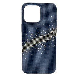 Husa spate pentru iPhone 15 Pro Max Berlia Fiber Magsafe - Albastru