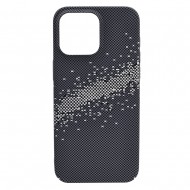 Husa spate pentru iPhone 15 Pro Max Berlia Fiber Magsafe - Gri