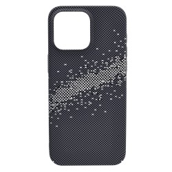 Husa spate pentru iPhone 15 Pro Max Berlia Fiber Magsafe - Gri