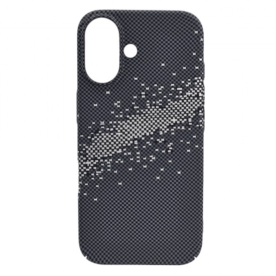 Husa spate pentru iPhone 16 Berlia Fiber Magsafe - Gri