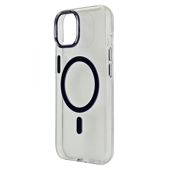 Husa spate pentru iPhone 15 Berlia Sheen Magsafe - Mov