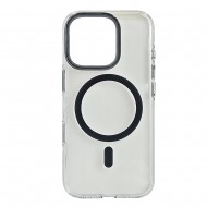 Husa spate pentru iPhone 16 Pro Berlia Sheen Magsafe - Gri inchis