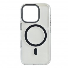 Husa spate pentru iPhone 16 Pro Berlia Sheen Magsafe - Gri inchis